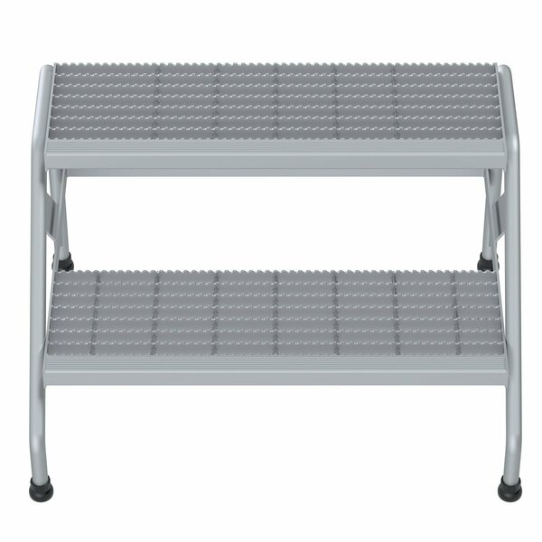 Vestil Aluminum Step Stand, 2 Step, Welded SSA-2W